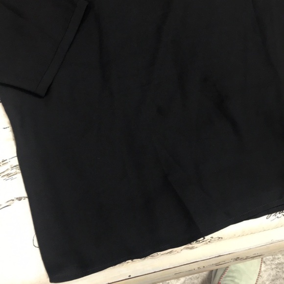 Anne Klein Women's V-Neck Bow Blouse - Picture 4 of 6